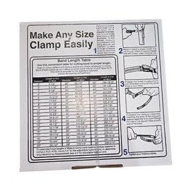 Generic Breeze Make-A-Clamp Kit 4002, Stainless Steel Hose Clamp System. Kit Contains 50FT Band, 10 Fasteners and 5 Splices.