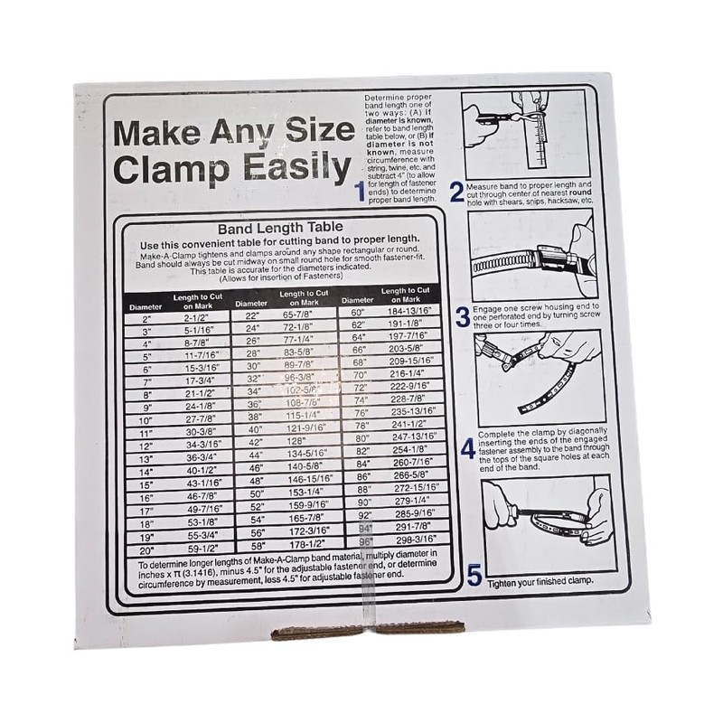 Generic Breeze Make-A-Clamp Kit 4002, Stainless Steel Hose Clamp System.