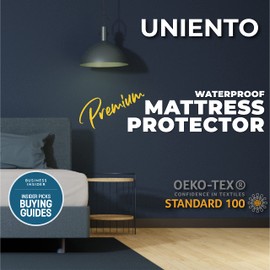 Uniento Waterproof Mattress Protector 90 x 200 - Breathable Mattress Topper Mattress Protector Without Crinkling
