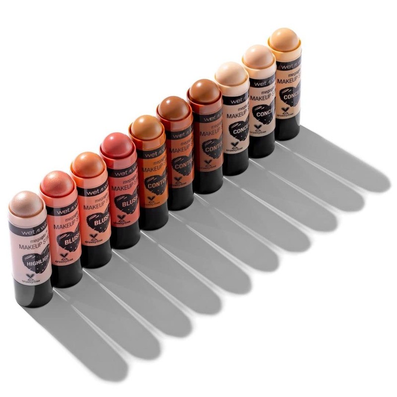 wet n wild MegaGlo Makeup Stick, Buildable Color, Versatile Use,