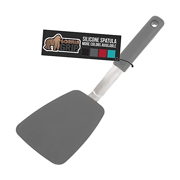 Gorilla Grip Nonstick Flexible Silicone Spatula, Nonporous, BPA Free, Heat