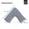 Rohi Grey V Shaped Pillowcase – Soft & Breathable V