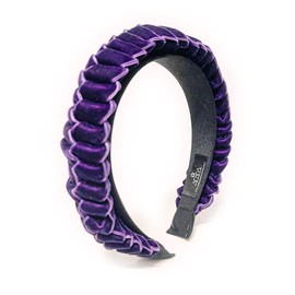 Adara Velvet Braided Headbands Lyra Purple