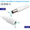 SIOCEN 2-Pack 10FT DC Power Extension Cable,5.5mm x 2.1mm Extension