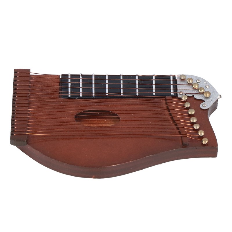 Guzheng Model Wooden Miniature Guzheng Musical Instrument Model Display for