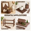24 Pcs Wooden Dowels for Crafts, 10 mm Walnut Wooden