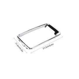 Aramox 7 Piezas de Anillo Embellecedor de Rejilla Delantera Protector de Parachoques Delantero Cromado Modificación de Repuesto para Grand Cherokee 2014 a 2016