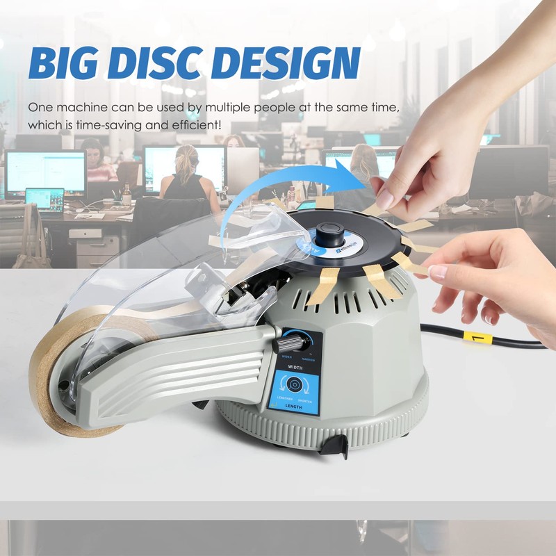 Frifreego Automatic Tape Dispenser Rotary Disc Tape Cutting Machine, 13-60mm