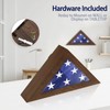 Flag Case for Small American Flag, Wooden 3’ x 5’