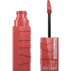 Maybelline New York Liquid Lipstick, Liquid Lipstick with 16 Hour Hold and Glossy Finish, Super Stay Vinyl Ink, No. 15 Peachy, 4.2 ml