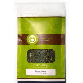 Mahamosa Japanese Green Tea and Tea Filter Set: 2 oz Bancha Organic Japan Green Tea, 100 Loose Leaf Tea Filters (Bundle- 2 items)(Tea ingredients: Organic green tea)