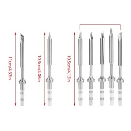 TS100 Soldering Iron Set with Stainless Steel Soldering Tips Replacement TS-KU TS-B2 TS-D24 TS-BC2 TS-C4 TS-K TS-I
