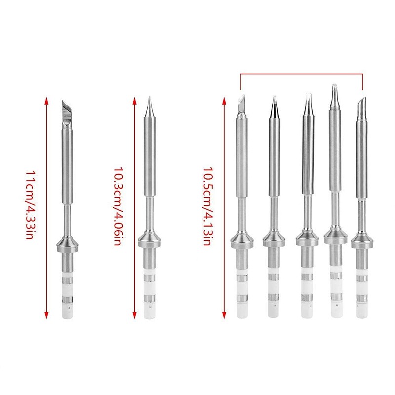 TS100 Soldering Iron Set with Stainless Steel Soldering Tips Replacement