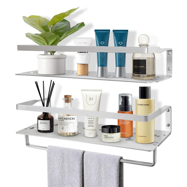 Uten Floating Shelves, Wall Mounted Updated Space Aluminum Shelves Set