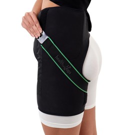 HealthAndYoga™ Hip Protection Belt – Binder Support Brace and Rehabilitation Aid – Reduces chances of Falls, Hip Fractures & Injuries in Old Age or Post-Surgery Recovery – Free Size, Unisex (Left)