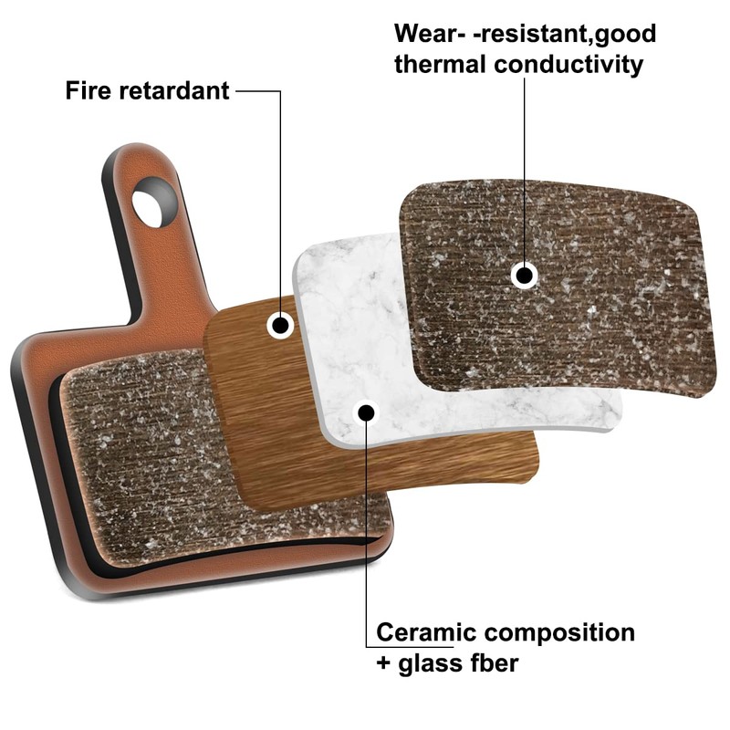 REETEE Bicycle Brake Pads 2 Sets Brake Pads Bicycle High