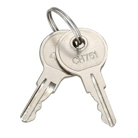 Congparts CH751 751CH Key Compatible with RV Campers, T-Handles, Side Boxes, Storage Lockers, Boats, Display Cases, Storage Cabinets, Tool Boxes Rep CH751 Key, 2 Pack