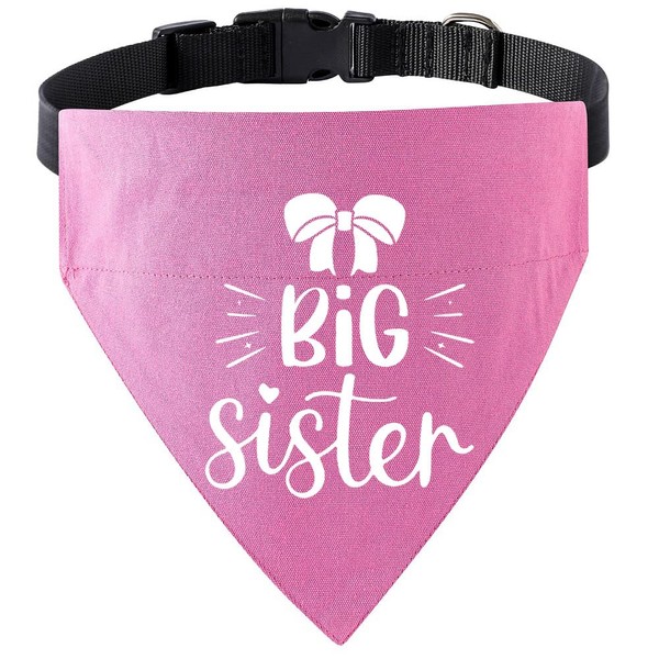 HDGDT Big Sister Dog Bandana Collar, Pregnancy Announcement Dog Bandana,