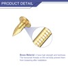 QUARKZMAN Pack of 40 Brass Nails 2.8 mm x 10