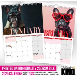 The Calendar King // Dogue - 2025 Wall Calendar - ORIGINAL (Full Colour, A4 Size)