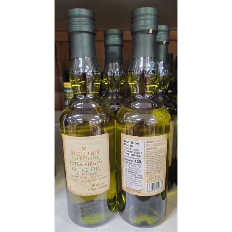 Trader Joe Sicilian Selezione Extra Virgin Olive Oil 16.9fl 500ml