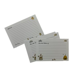 Honey Bee Monday Recipe Cards, 4 x 6 inches, Double-Sided, Packs of 10, 25 and 40, Birthdays, Housewarming, Mother's Day (Pack of 40)