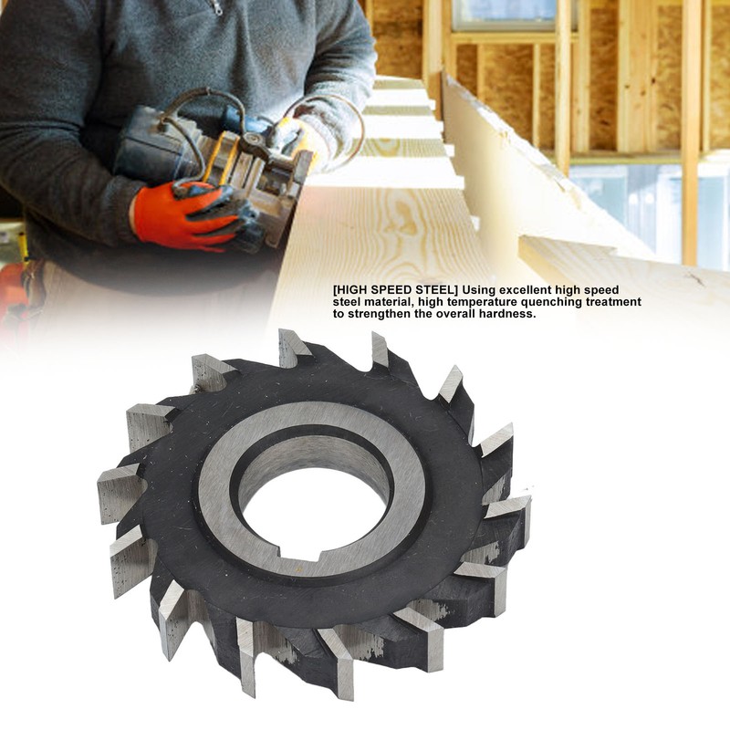 Milling Cutter High Speed Steel Straight 14 Teeth Face Mill