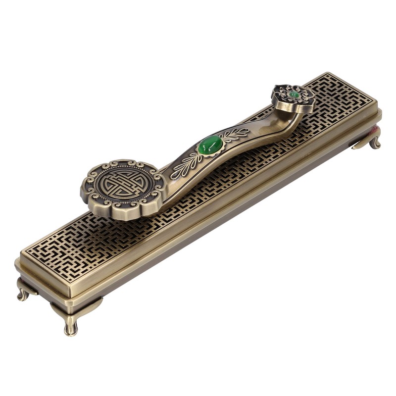 Metal Incense Holder Ruyi Antique Incense Stick Burner for Home