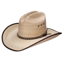 RESISTOL JA Hicktown - Mexican Palm Straw Cowboy Hat (X-Large) Verde