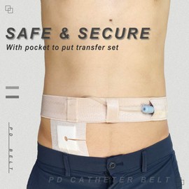 Peritoneal Dialysis Belt PD Catheter Holder Feeding Tube Supplies for Secure Gtube Peg J Tube Accessories Adults Women Men