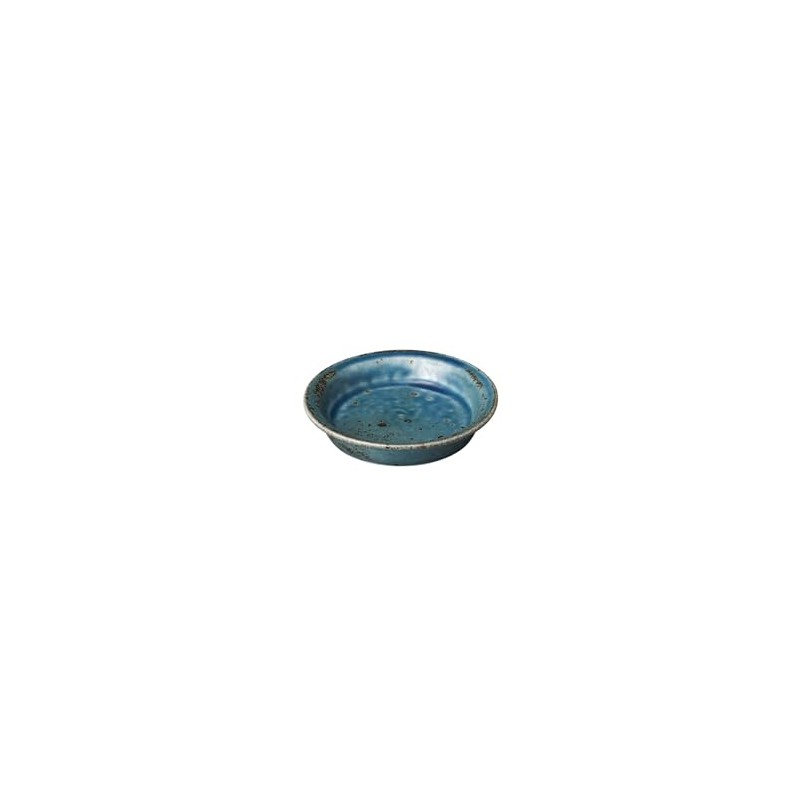 Showa Ceramic Wabi, Navy Mouse Condiment Dish, Diameter 3.3 x