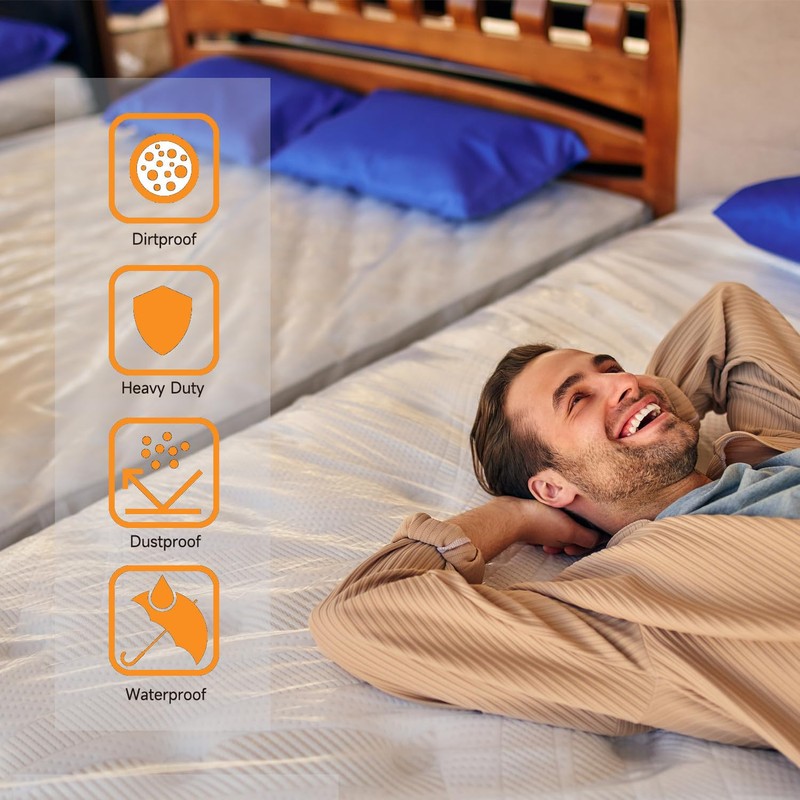 BSSPOKE 500 Guage Double Mattress Bags for Storage Durable Mattress