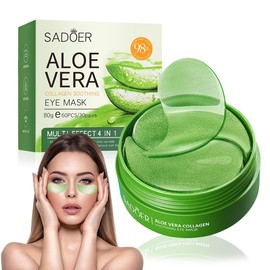 60Pcs Augenpads,Augenpads Gegen Augenringe,Kollagen Augenpads Gegen Augenringe Mit Aloe Vera,Augenringe Entfernen,Mindern Falten und Schwellungen