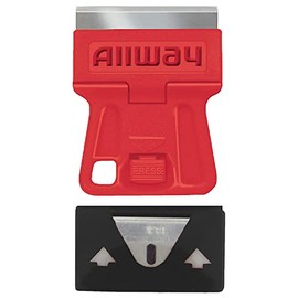ALLWAY GSM5 Mini Glass Scraper with 5 Extra Steel Razor Blades