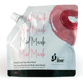 Natural Glow Health & Beauty Mascarilla Facial De Barro Puro Del Mar Muerto Para Rostro Y Cuerpo (500 G) Elimina Piel Muerta, Suciedad Y Toxinas Reduce Los Poros Para Hombres Y Mujeres