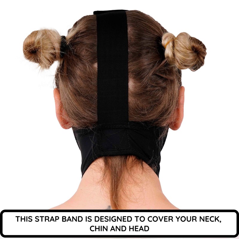 Post Surgery Neck and Chin Compression Garment Wrap Bandage for