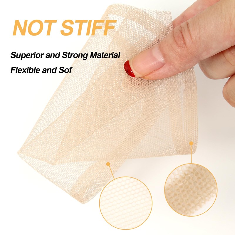 BEEOS 5x5 Transparent Lace for Wig Making, 5 Pieces Lace