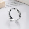 SUNYOBAO Women's Ring, Thick, Silver, One Size Fits Most, Cute,