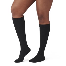 Medline CURAD Compression Dress Socks, Black, Medium
