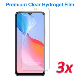 MEZON [3 Pack] Premium Hydrogel Film for Vivo Y33s – Clear Edge-to-Edge Full Coverage Screen Protector (Vivo Y33s, Hydrogel)