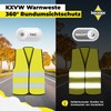 Korntex KXVWG7XL Standard High-Visibility Vest, Yellow, Black Trim, 7XL