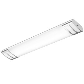 FAITHSAIL Dimmable 4FT LED Flush Mount Kitchen Light Fixtures, 50W 5600lm, 1-10V Dimmable, 4000K, 4 Foot LED Kitchen Lighting Fixtures Ceiling for Craft Room, Laundry, Fluorescent Replacement