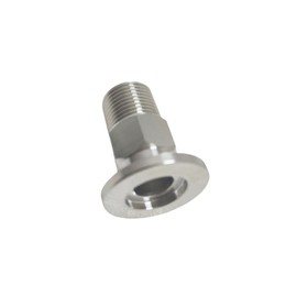 EASTVAC Adapter KF-16 3/8 Inch PT-Male, ISO-KF Flange Size NW-16 Stainless Steel Threaded PT Male Threaded Pipe Fitting to Clamp Adapter