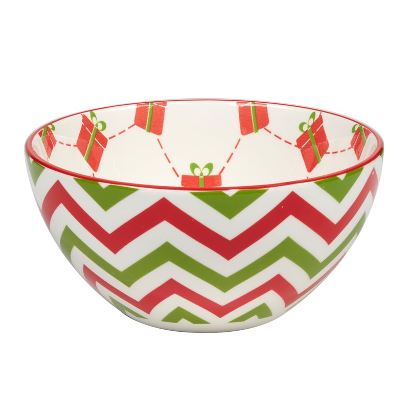 Holiday Fun 30 oz Porcelain Serving Bowls – Set of