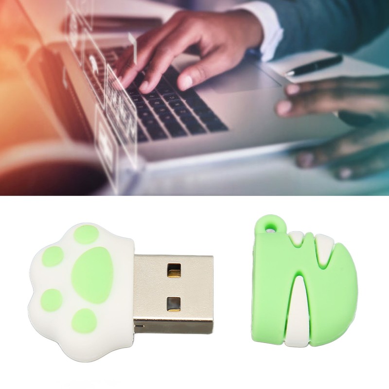 Cartoon Flash Drive Cute Cat Paw Shape Anti Electromagnetic Interference