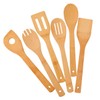 Bamboo Kitchen Aid Set, 6 Pieces, Spatula, Cooking Spoon, Kitchen