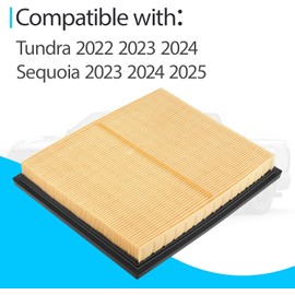 Engine Cabin Air Filters Compatible with 2022 2023 2024 Toyota Tundra Sequoia 3.4L V6 17801-F4010 17801F4010 87139-50110 8713950110 871390-C010 871390C010 CA12963 WA11653 PA99877 Air Filters Kit