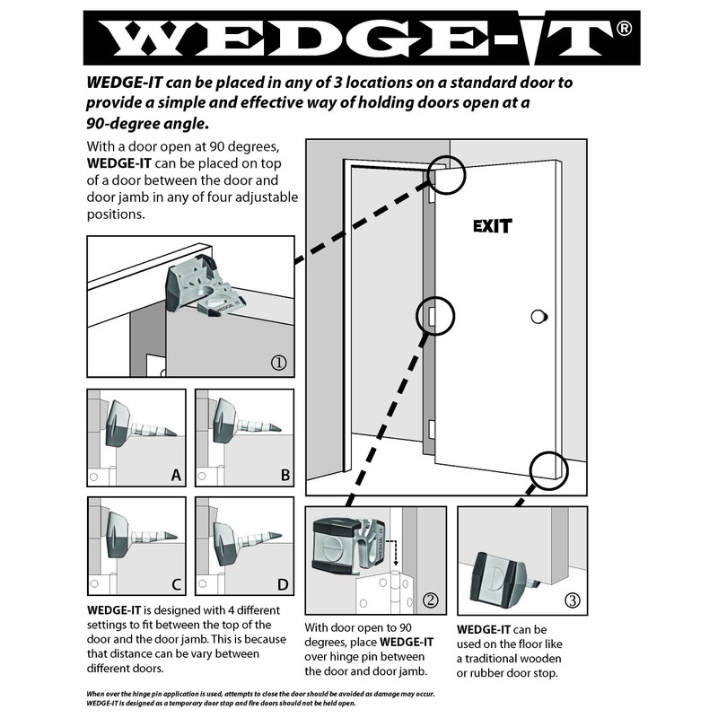 Wedge-It - The Ultimate Door Stop - Pink