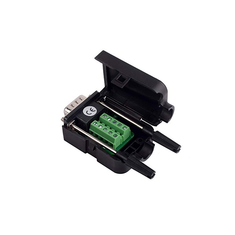 euroharry DB9 9 Pin Male Adapter DB9-F-8A D-Sub Terminal Board