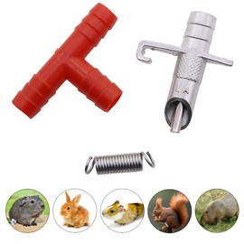 Nipple Drinker, 10 Pcs Automatic Water Feeder Nipple Waterer Rodent Watering System for Rabbit Bunny Guinea Ferret Mice